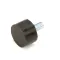 Wells 2A-40564 Foot with Stud, Black Rubber, 5/16-18 x 5/8", Single