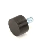 Wells 2A-40564 Foot with Stud, Black Rubber, 5/16-18 x 5/8", Single