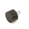 Wells 2A-40564 Foot with Stud, Black Rubber, 5/16-18 x 5/8", Single