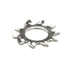 Star 2C-1825 Lock Washer, External Tooth, #8, Nickel Plated
