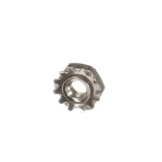 Star 2C-Z2594 Hex Nut with Star Lock Washer, 6-32, Nickel Plated