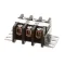Wells 2E-30412 Terminal Block, 3 Pole, 75 Amp