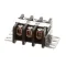 Wells 2E-30412 Terminal Block, 3 Pole, 75 Amp