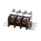 Wells 2E-30412 Terminal Block, 3 Pole, 75 Amp