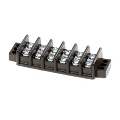 Lang 2E-30500-03 Terminal Block, 6 Pole, 300V, 30A, Screw Terminals