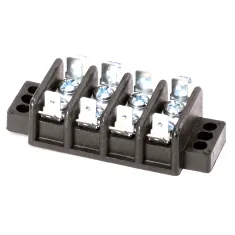 Lang 2E-30501-03 Terminal Block, 4 Pole, Slip on Terminals