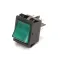 Star 2E-39700 Rocker Switch, On/Off, Green Lighted