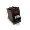 Bloomfield 2E-72214 Switch, Rocker, DPDT, Lighted Red