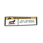 APW Wyott 2M-43813103 LABEL, WARNING HOT SURFACE (EN
