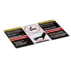 Star 2M-Z2620 Caution Label, Bi-Lingual, English/Spanish