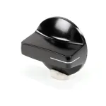 Bakers Pride 2R-S1306A Knob, Rotary Switch, w/ Brass Insert #1, Black