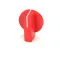 Lang 2R-W498 Knob, Thermostat, Red Plastic with White Line