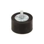 Star 2R-Z18201 Rubber Foot, 1.69 x 1" with 1/4-20 Stud, Single