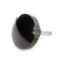 Wells 2R-Z18589 Knob, Knurled, 1/4-20 x 1-1/4" Stud, WB2WHNTB
