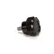 Star 2R-Z9686 Knob with Stud, 1/4-20, Black Plastic