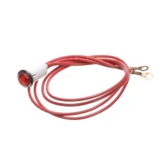Star 2S-05-07-0138 Indicator Light with Wire Leads, Red, 250 Volt