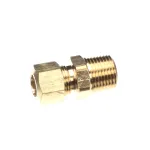 Crown Steam 3-686C Male Pipe Thread Connector, Brass, 3/8' C x 3/8'