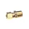 Crown Steam 3-686C Male Pipe Thread Connector, Brass, 3/8' C x 3/8'