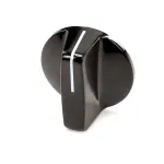 Cadco 30162HD Knob, Black with White Indicator