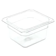 Turbo Air 30211M0100 Condiment Pan, Clear, 1/6 Size