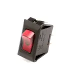 Cadco 30523EC Switch, Rocker, SPST, Red