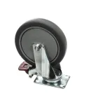 Cadco 30839CA Caster, 6", Swivel, with Brake, Plate