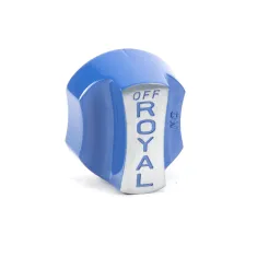 Royal Range 3102 Knob, On/Off, Blue, Flat Side Down