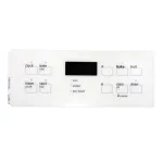 Frigidaire 316419137 Overlay, Control/Timer, White, Range