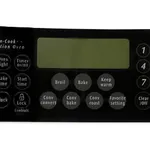 Frigidaire 316419700 Overlay, Control/Timer, ES510, Black, Range with Mini Oven