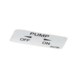 Stoelting 324799 Decal, Pump, On/Off