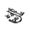 Fisher 3256 Faucet, 8" Adjustable Wall Mount, Lever Handles, 12" Rigid Gooseneck