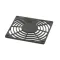 Schaerer 3370063434 Fan Grille, Protective, 80 x 80, Plastic, Black