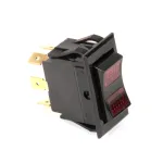Tri-Star Manufacturing 340288 Switch, Rocker, On/Off/On, DPDT, Lighted Red, TSCV