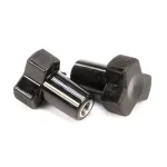 Spaceman USA 3.4.05.02.012.P2 Knob/Hand Screw, Black Plastic, Small, Dispensing Door, Pack of 2