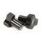 Spaceman USA 3.4.05.02.012.P2 Knob/Hand Screw, Black Plastic, Small, Dispensing Door, Pack of 2