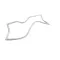 Traulsen 341-X0019-00 GASKET ASSEMBLYOFFSET1/4 EX-WIDE, 29.25X13X0.625