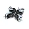 Silver King 34325 Caster, 4", Swivel, 2 with Brake, 2 Without Brake, Stem, Set of 4