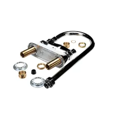Fisher 3515 Bar Faucet, 12" Swivel Gooseneck, 4" On Center, Deck Mount, Lever Handles