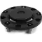 Carlisle 3691103 Bronco Container Dolly, Round, 6"H X 17-3/4" Dia., Twist-To-Lock, Non-Marking 3" Swivel Press-Fit Casters, Fits 20, 32, 44 & 55 Gal Containers, Polyethylene, Black, Nsf                                                 