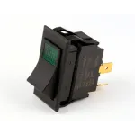 Sw041 Green Lighted Rocker 10A 250Vac 15A 125Vac 3/4Hp Dpst