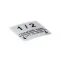 Lincoln 370032 Label, 1/2 Cooking Time/Lift to Open