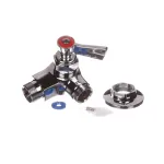 Fisher 3700 Control Valve, Wall Mounted, Swivel Outlet, Swivel Stem, Lever Handle