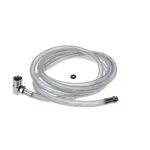 Fisher 37427 Hose with Elebow, Food Grade, 1/2" x 3/4-14, 108"