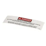 Henny Penny 37990 Label, Danger Shortening, French