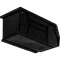 Carlisle 381101LG Condiment Rack Bin, 11"L X 5-1/2"W X 5"H, 3-1/2 Qt., Front Mount Drop-In Card Holder, Polypropylene, Black, For #381109Lg                                                                             