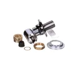 Fisher 3900 Backsplash Mounted 1/2" Brass Faucet Base with Swivel Outlet