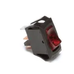 Server 40263 Rocker Switch, Lighted, Red, 125V