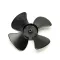Beverage Air 405-063A Fan Blade, Plastic, 6" Black, 4 Fin