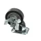 Giles 40700 Caster, 5", Swivel, with Brake, Plate