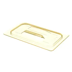 Cambro 40HPCH-150 Lid with Molded Handle, Amber, 1/4 Size Pan